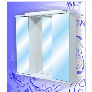 Шкаф зеркало Andaria Байкал зеркальный с подсветкой 700*750*150